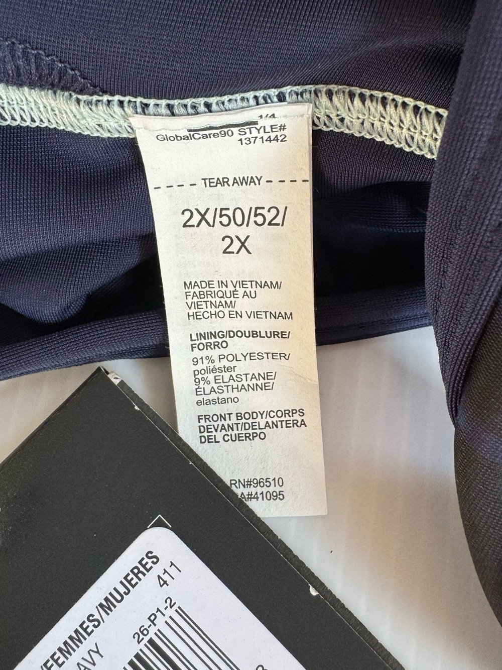 Under Armour Navy CrossBack Sports Bra with Medium Support - Picture 7 of 8